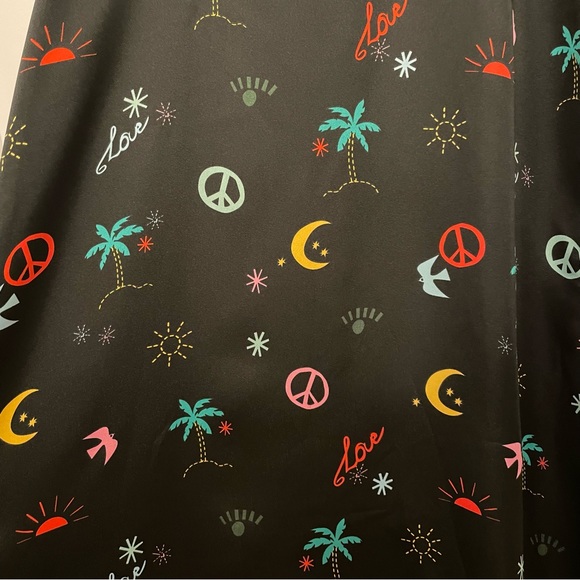 NWT Never Fully Dressed Puff Sleeve Maxi in Neon Paradise Print - Size  6 Petite - Picture 10 of 11